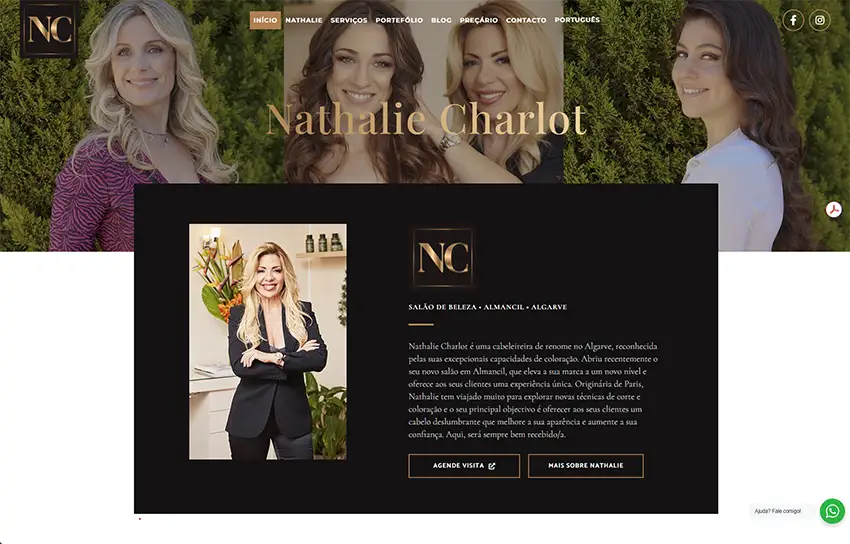 exemplo de um bom webdesign no algarve