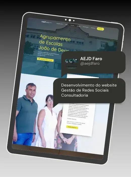 AEJD Faro - Portefólio Webdesign Webfarus