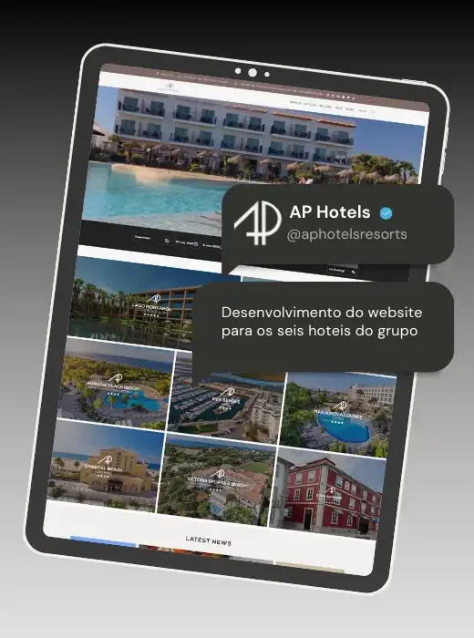 AP Hotels - Portefólio Webdesign Webfarus