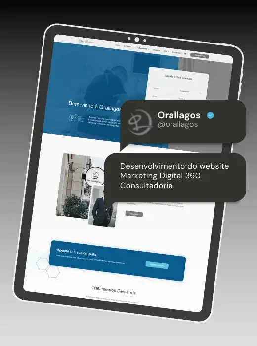 Site Dentista Orallagos - Portefólio Webdesign Webfarus